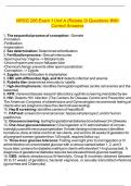 NRSG 206 Exam 1 Unit A &lpar;Retake 3&rpar; Questions With Correct Answers 