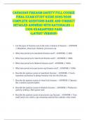 Canadian Firearm Safety Full Course  FINAL EXAM STUDY GUIDE 2025&sol;2026  COMPLETE QUESTIONS BANK AND CORRECT  DETAILED ANSWERS WITH RATIONALES &vert;&vert;  100&percnt; GUARANTEED PASS   <LATEST VERSION> 