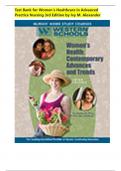 Test Bank Women&rsquo;s Healthcare in Advanced Practice Nursing 3rd Edition By Alexander&comma; Johnson-Mallard&comma; Kostas-Polston&period; Cappiello&comma; Hubbard&period; All Chapters Covered&comma; Fully Verified Answers&period; &vert;ALREADY GRADED A&plus;