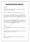 CMY1502 MULTIPLE CHOICE 1 