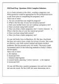 OB Final Prep  Questions With Complete Solutions