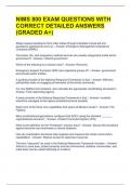 NIMS 800 EXAM QUESTIONS WITH CORRECT DETAILED ANSWERS &lpar;GRADED A&plus;&rpar;