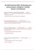 Kin 2236 Final Exam 2025 &vert; All Questions and Correct Answers &vert; Graded A&plus; &vert; Verified Answers &vert; Just Released