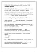 NURS 2320 - Adrenal drugs &lpar;week 8&rpar; Questions With Complete Solutions
