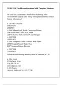 NURS 2320 Final Exam Questions With Complete Solutions