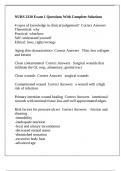 NURS 2320 Exam 1 Questions With Complete Solutions