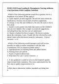 NURS 2320 Exam Leading & Managing in Nursing midterm crap Questions With Complete Solutions
