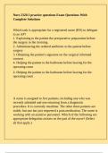 Nurs 2320 2 practice questions Exam Questions With Complete Solutions