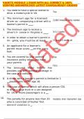 VADETS MODULE 1 EXAM WITH ALL CORRECT & 100&percnt; VERIFIED ANSWERS&vert;2025 LATEST EXAM&vert;ALREADY GRADED A&plus;