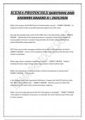 ICEMA FINAL STUDY GUIDEQUESTIONS AND ANSWERS GRADED A&plus; 2025&sol;2026