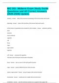 BIO 201- Midterm Exam Study Guide Questions and All Correct Answers &lpar;2025-2026&rpar; Update&period;