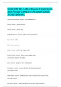 GCU BIO 201 Latest Exam 4 Questions and Actual Complete Answers &lpar;2025-2026&rpar; Updated&period;