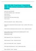 GCU BIO-201 Final Exam 2 Questions With 100&percnt; Solved Solutions &lpar;2025-2026&rpar; Edition&period;