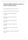 AASM SCORING MANUAL questions n answers already passed