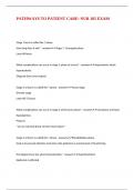 PATHWAYS TO PATIENT CARE&colon; NUR 185 EXAM