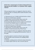 NSGD 2216- Critical Inquiry & Evidence Informed Practice Nipissing Fall 2025 Modules 1 to 4 Questions With Complete Solutions