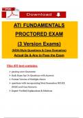 2023 ATI Fundamentals Proctored Retake Exam &lpar;Version 1&comma; 2&comma; 3&rpar; Comprehensive NGN-Style Q&A with Case Scenarios&comma; 100&percnt; Verified &lpar;PDF&rpar;