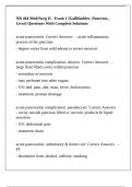 NR 464 Med&sol;Surg II - Exam 1 &lbrack;Gallbladder&comma; Pancreas&comma; Liver&rsqb; Questions With Complete Solutions