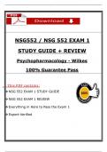 NSG 552 Exam 1 Study Guide &plus; Review &ndash; Psychopharmacology 2025 &ndash; Wilkes University 