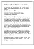 NR 464 Exam 3 Part 1&lpar; HIV&rpar; With Complete Solutions