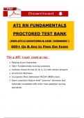 Pass Your 2025 ATI RN Fundamentals Proctored Exam with 400&plus; Guide Qs and Ans Breakdown from &lpar;2023 &sol; 2024&rpar;&comma; 100&percnt; Pass Assured &lpar;PDF&rpar;