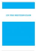 Civil Procedure &lpar;Civ Pro&rpar; Midterm Exam Study Guide 2025 &ndash; Verified MCQ & Essay Practice with Detailed Rationales