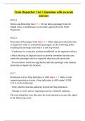 Train Dispatcher Test 5 Questions with accurate answers