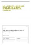 AMT 1 SWE &lpar;AMT1 SERVICE WIDE GOUGE FOR SWE PREP&rpar; 2025 QUESTIONS WITH COMPLETE SOLUTIONS&excl;&excl;