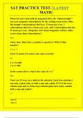 SAT PRACTICE TESTMATH QUESTIONS AND ANSWERS 2025