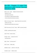 Bio 205 - Chapter 13 Latest Test Questions with Correct Revised Solutions 2025&period;