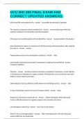 GCU BIO 205 FINAL EXAM AND CORRECT UPDATED ANSWERS&period;
