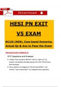Pass Your 2025 HESI PN Exit Exam V1 - V7 Actual Qs & Ans to Pass the Exam &lpar;NGN style Qs & Case studies&rpar;&comma; 100&percnt; Verified