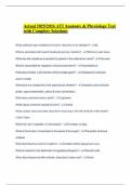 Actual 2025&sol;2026 ATI Anatomy & Physiology Test with Complete Solutions