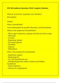 HNI 464 midterm Questions With Complete Solutions