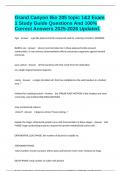 Grand Canyon Bio 205 topic 1&2 Exam 1 Study Guide Questions And 100&percnt; Correct Answers 2025-2026 Updated&period;