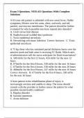 Exam 3 Questions- NUR 413 Questions With Complete Solutions