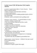 Cardiac System NURS 360 Questions With Complete Solutions