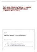 AET1 SWE &lpar;STUDY MATERIAL FOR USCG AET1 SWE&rpar; 2025 QUESTIONS WITH COMPLETE SOLUTIONS&excl;&excl;