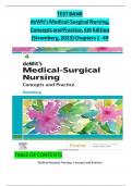 Test Bank For Dewit&rsquo;s Medical Surgical Nursing Concepts and Practice 4th Edition By Holly Stromberg 9780323608442 Chapter 1-49 Complete Guide &period;