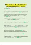 OSSF DR ACTUAL  UPDATED  Exam  Questions and CORRECT Answers 