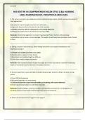 HESI EXIT RN V4 COMPREHENSIVE NCLEX-STYLE Q &A&colon; NURSING CARE&comma; PHARMACOLOGY&comma; PEDIATRICS & MED-SURG