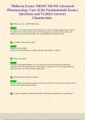 NR 565 Advanced Pharmacology Midterm Exam Study Guide 2025&sol;2026