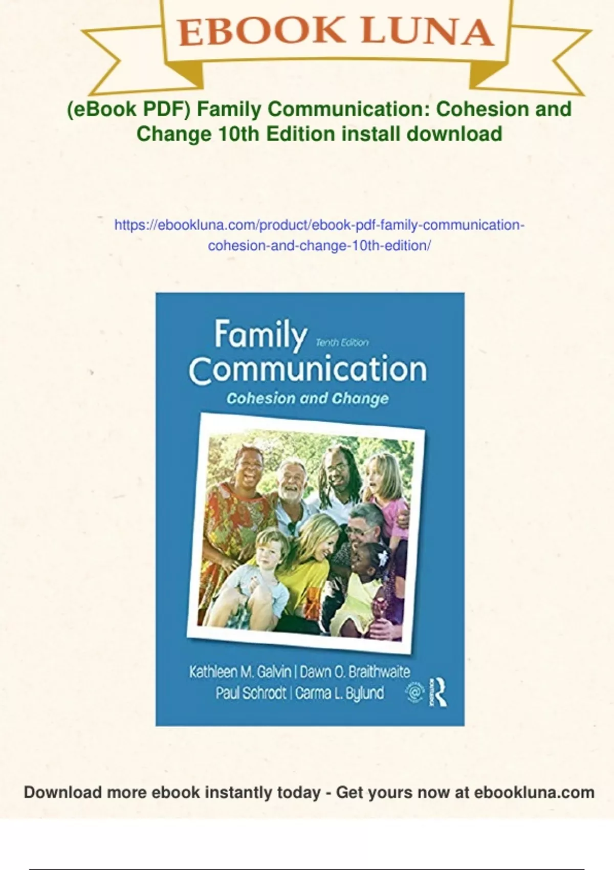 Summary (eBook PDF) Family Communication: Cohesion and Change 10th Edition - Digital Download ...