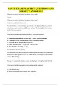 NAVLE EXAM PRACTICE QUESTIONS AND CORRECT ANSWERS&excl;&excl;