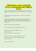 COHP 350 quiz 1 study set UPDATED  ACTUAL  Exam Questions and CORRECT  Answers