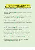 COHP 350   Bundled Exam Questions WITH  CORRECT Answers