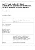 Bio WGU study for OA c190 EXAM ELABORATIONS QUESTIONS AND VERIFIED ANSWERS 2025 UPDATE &vert; 100&percnt; SOLVED&excl;&excl;