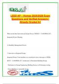 LEED AP Homes Exam 2025&sol;2026 &ndash; 250&plus; Graded Q&A with Verified Answers &vert; Durability&comma; Water Efficiency&comma; Ventilation&comma; Energy Use&comma; Community Resources & Radon Control
