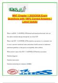 MNT Chapter 1 &ndash; 2025&sol;2026 &vert; 75 Verified Questions with Correct Answers &vert; NCP&comma; Scope of Practice&comma; Critical Thinking&comma; Health Systems & Interdisciplinary Teams