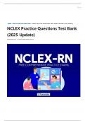 NCLEX Practice Questions Test Bank  &lpar;2025 Update